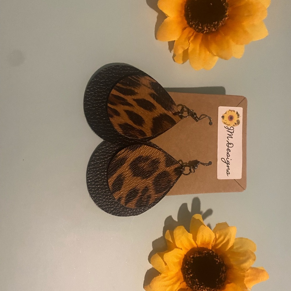 Cheetah earrings